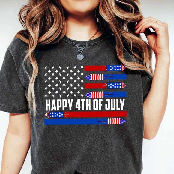 Happy 4th of July Tee Shirt, Fourth of July Shirts, Funny July 4th Shirts - Picture 1 of 4